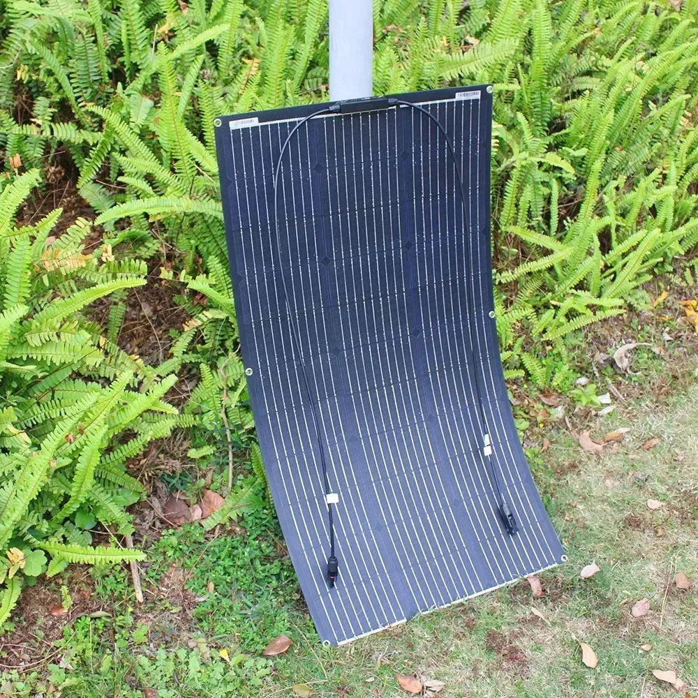 ETFE Flexible 100W Solar Panel - High Efficiency Monocrystalline Charger for 12V Batteries - Trekker Essentials