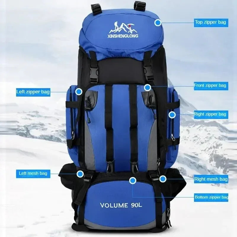 best 90l backpack for hiking Explore Freely with the 90L Waterproof Camping Backpack – Trekker Essentials