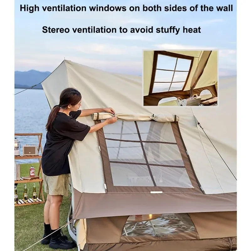 Exquisite Camping Outdoor Portable Windproof and Rainproof Cotton Ridge Tent Epoch 190 - Trekker Essentials