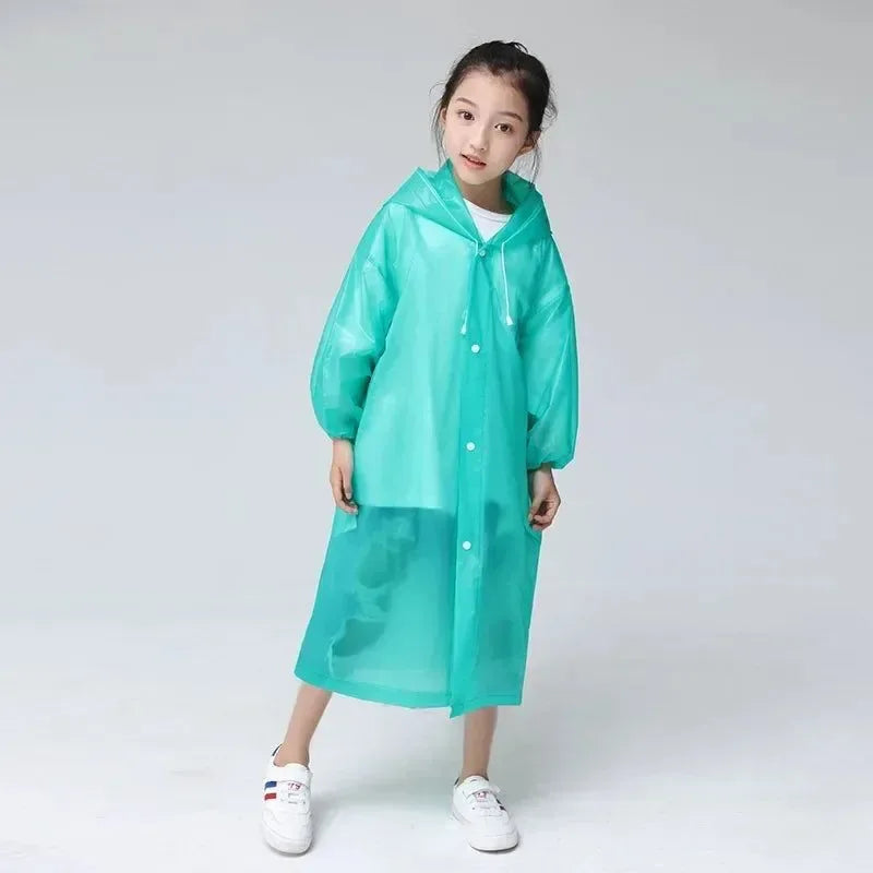 Extended Adult Raincoat - Premium EVA Thickened Waterproof Reusable Fashion Raincoat - Trekker Essentials