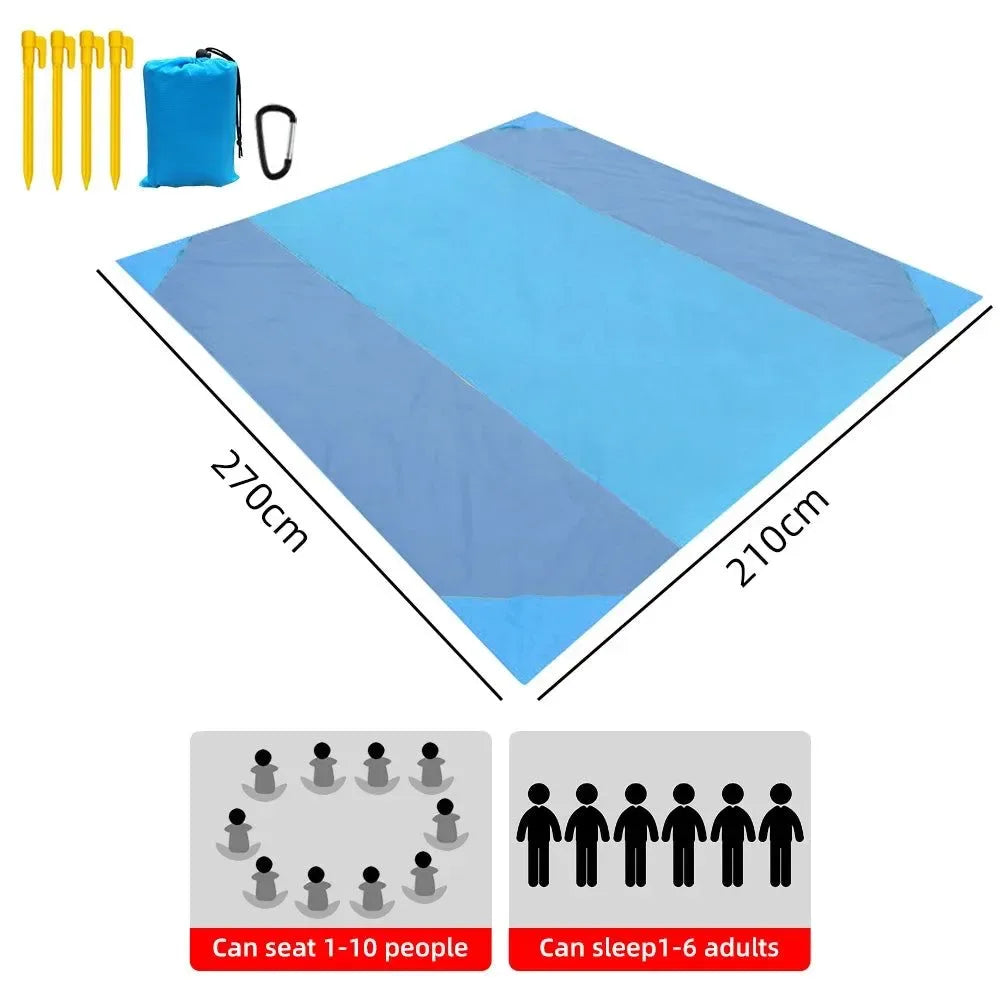 Extra Large Waterproof Beach Mat: Your Portable and Sand-Free Outdoor Companion - Trekker Essentials