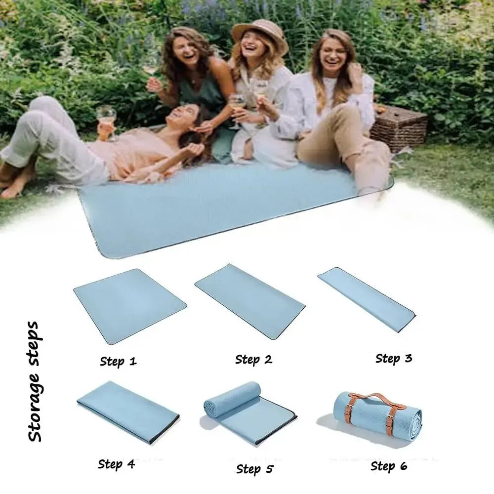 Extra Large Waterproof Picnic Blanket – Portable Outdoor Camping & Beach Mat with Carry Strap - Trekker Essentials