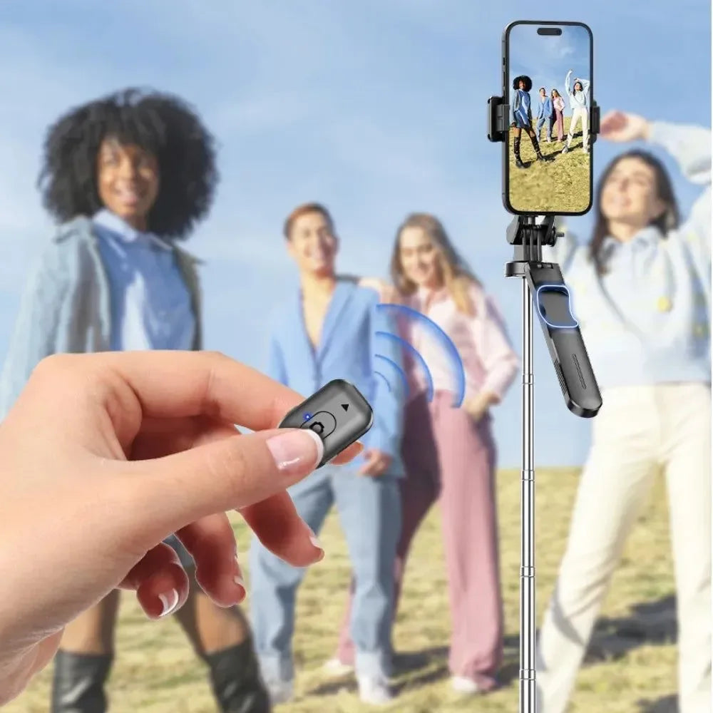 F16 Extendable Selfie Stick Tripod with Bluetooth Remote & Fill Light - Trekker Essentials