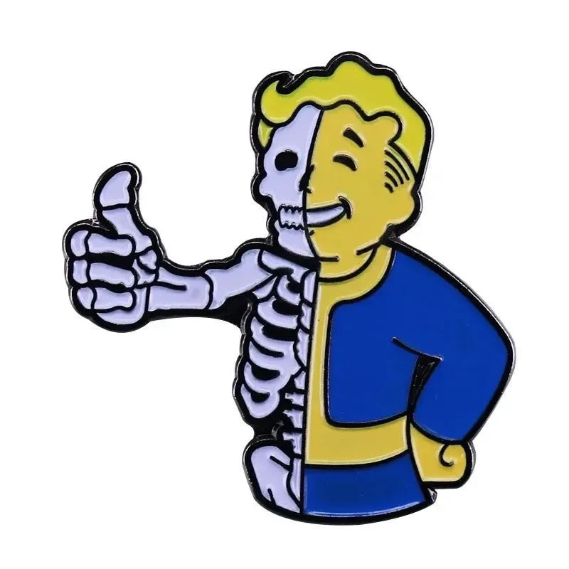 Fall-Out Game TV Series Pin Badge - Classic Cosplay Enamel Brooch Jewelry - Trekker Essentials
