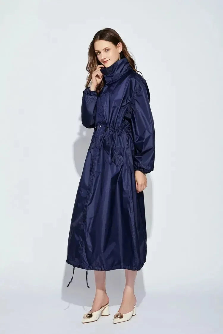 Fashion Breathable Long Raincoat - Waterproof Windproof Poncho for Men and Women - Trekker Essentials