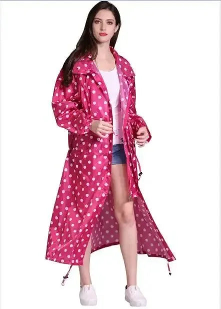 Fashion Breathable Long Raincoat - Waterproof Windproof Poncho for Men and Women - Trekker Essentials