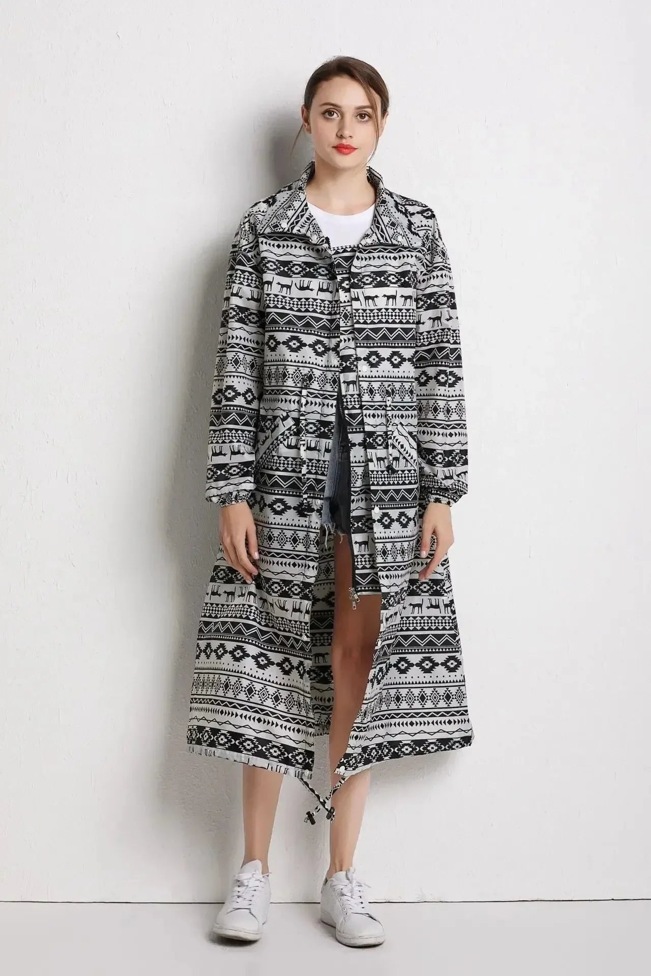 Fashion Breathable Long Raincoat - Waterproof Windproof Poncho for Men and Women - Trekker Essentials