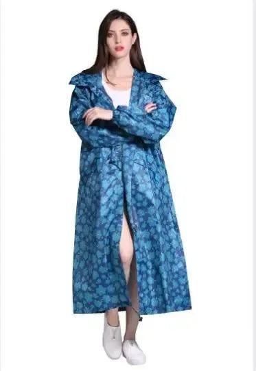 Fashion Breathable Long Raincoat - Waterproof Windproof Poncho for Men and Women - Trekker Essentials