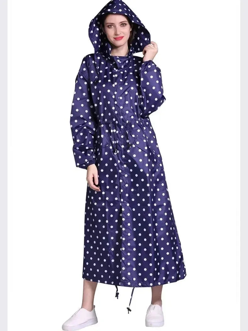 Fashion Breathable Long Raincoat - Waterproof Windproof Poncho for Men and Women - Trekker Essentials