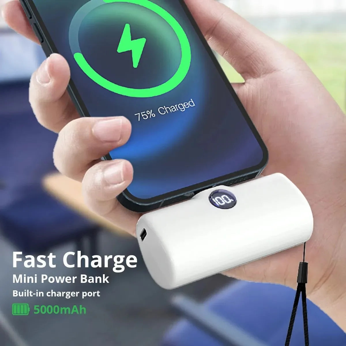 Fast Charge Portable Power Bank: Mini Lightweight External Battery for iPhone, Samsung, Xiaomi, Honor - Trekker Essentials