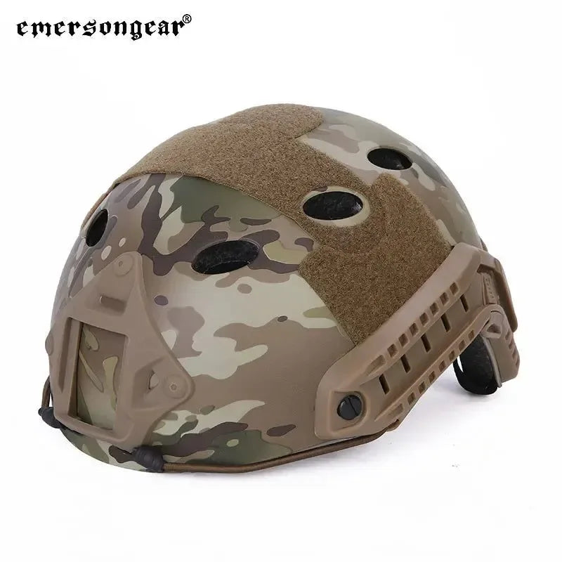 FAST PJ-Type Adjustable Combat Helmet for Men - Protective ABS Helmet for Wargames, Hunting, and Outdoor Activities - Trekker Essentials