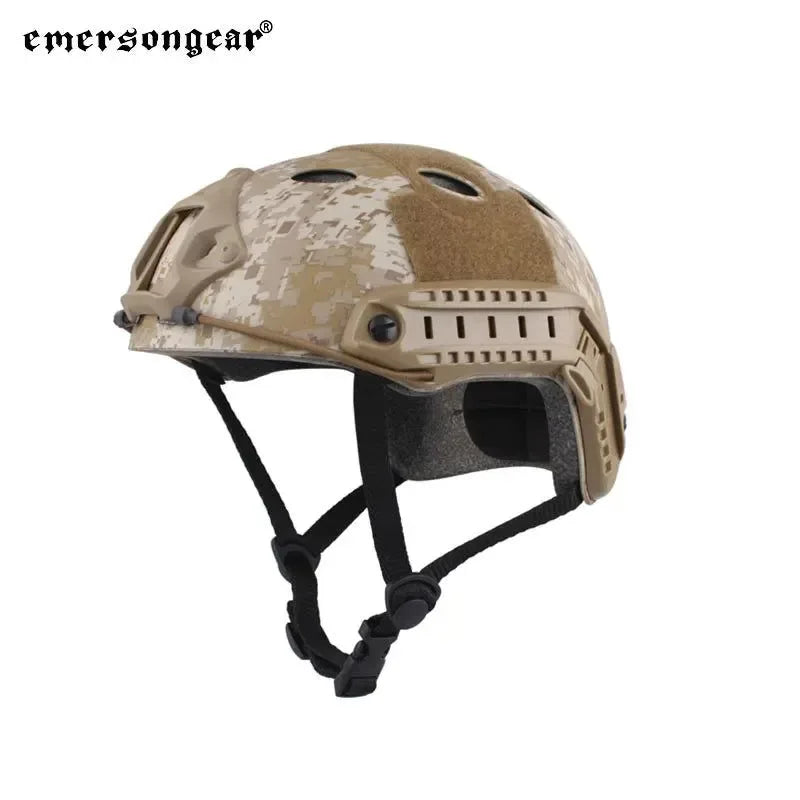 FAST PJ-Type Adjustable Combat Helmet for Men - Protective ABS Helmet for Wargames, Hunting, and Outdoor Activities - Trekker Essentials