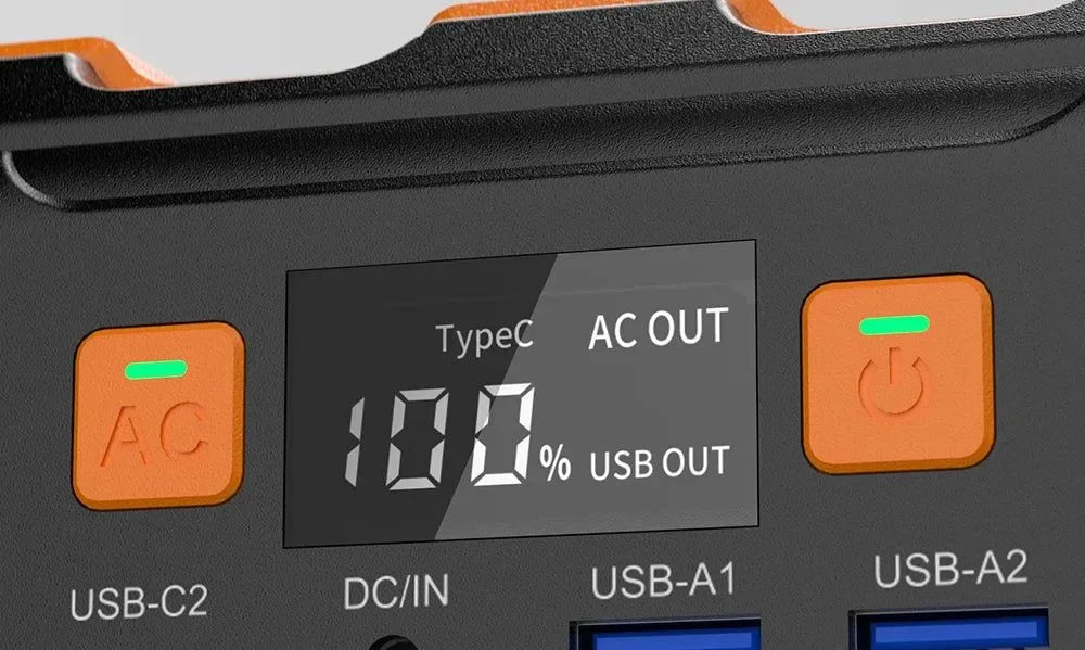 FF Flashfish A101 Mini 120W Portable Power Station — 98Wh Solar Generator with LED & USB for Travel, Camping, Airplanes - Trekker Essentials