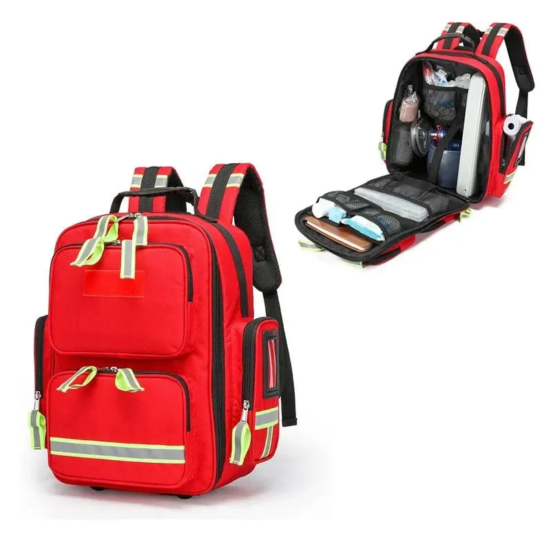 First Aid Kits Emergency Rescue Backpack - Large Capacity Sorted Storage for Outdoor Camping and Survival - Trekker Essentials