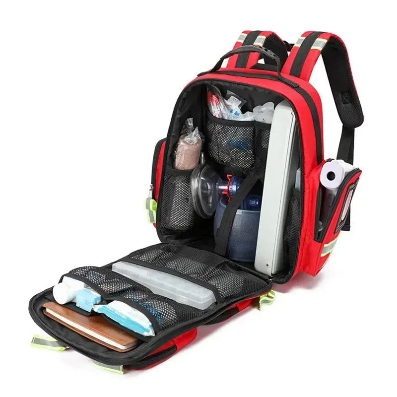 First Aid Kits Emergency Rescue Backpack - Large Capacity Sorted Storage for Outdoor Camping and Survival - Trekker Essentials