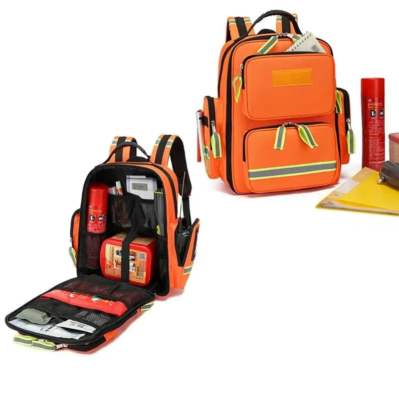 First Aid Kits Emergency Rescue Backpack - Large Capacity Sorted Storage for Outdoor Camping and Survival - Trekker Essentials