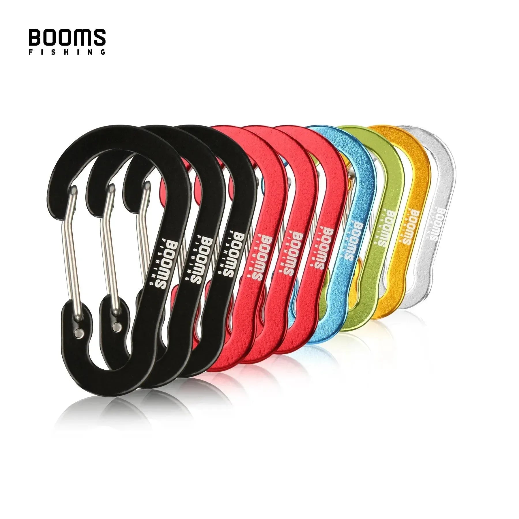 Fishing Carabiner Keychain Set - 6/10-Piece Aluminum Alloy Snap Clip Lock Buckles for Outdoor Camping, Climbing, and Fishing Tools - Trekker Essentials