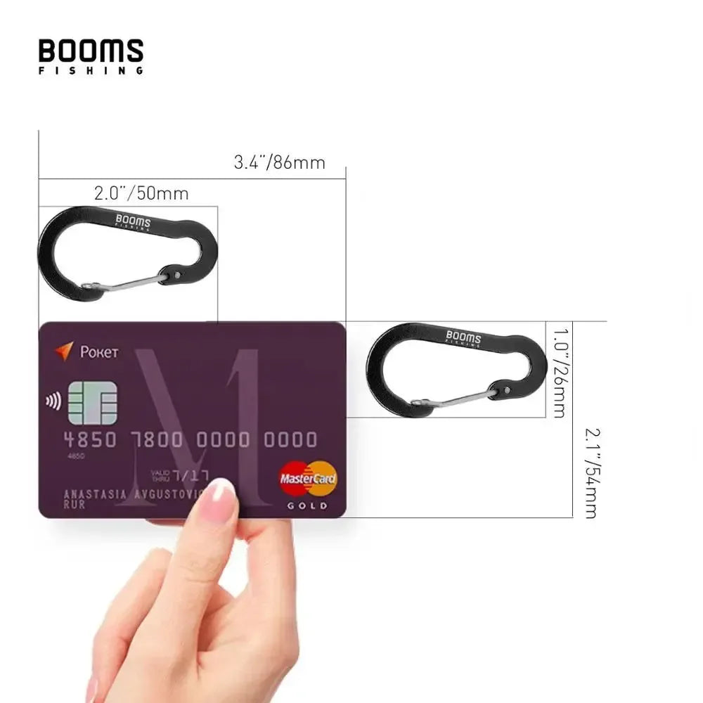 Fishing Carabiner Keychain Set - 6/10-Piece Aluminum Alloy Snap Clip Lock Buckles for Outdoor Camping, Climbing, and Fishing Tools - Trekker Essentials