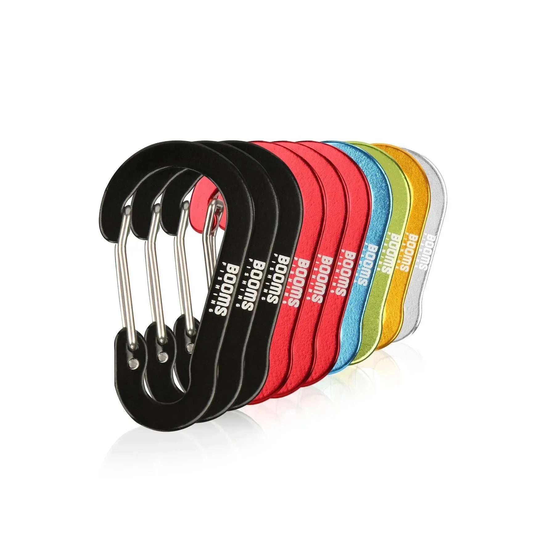 Fishing Carabiner Keychain Set - 6/10-Piece Aluminum Alloy Snap Clip Lock Buckles for Outdoor Camping, Climbing, and Fishing Tools - Trekker Essentials