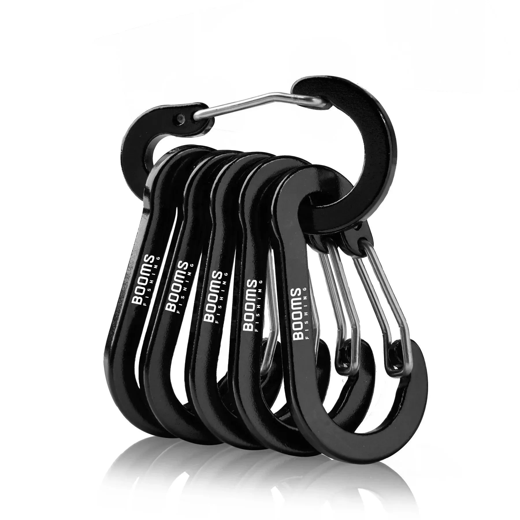 Fishing Carabiner Keychain Set - 6/10-Piece Aluminum Alloy Snap Clip Lock Buckles for Outdoor Camping, Climbing, and Fishing Tools - Trekker Essentials