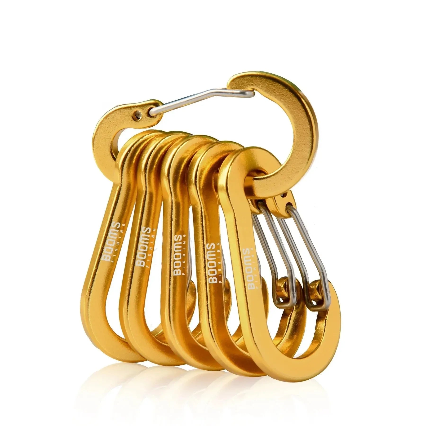 Fishing Carabiner Keychain Set - 6/10-Piece Aluminum Alloy Snap Clip Lock Buckles for Outdoor Camping, Climbing, and Fishing Tools - Trekker Essentials