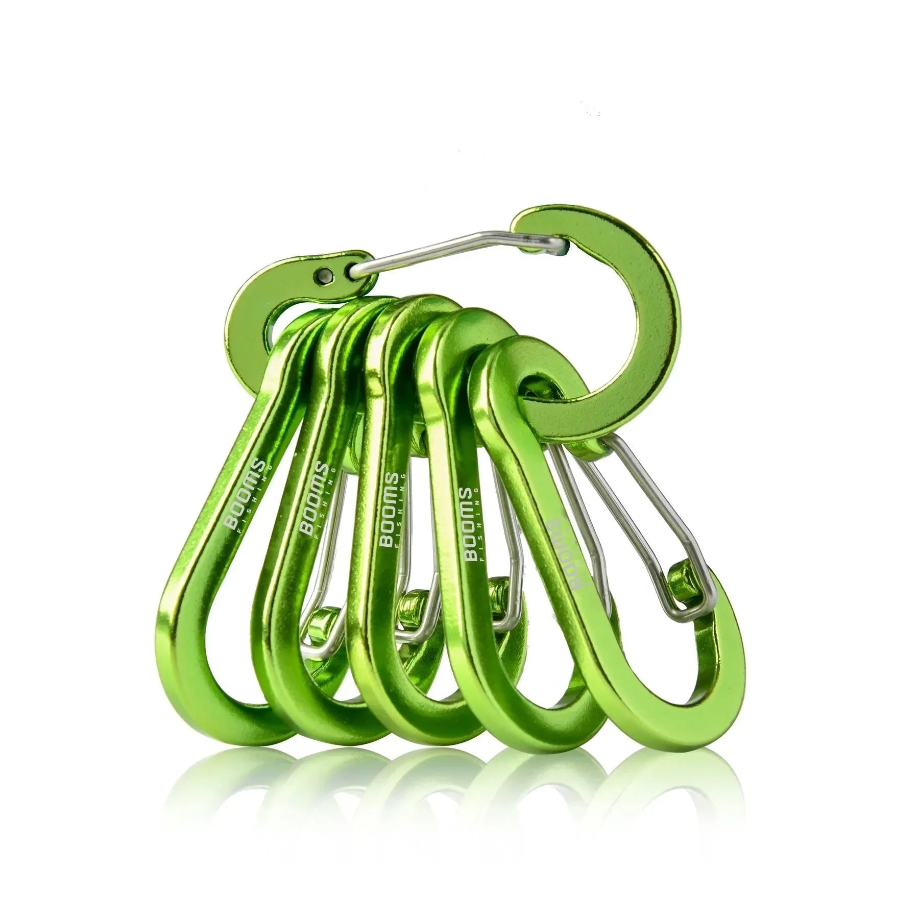Fishing Carabiner Keychain Set - 6/10-Piece Aluminum Alloy Snap Clip Lock Buckles for Outdoor Camping, Climbing, and Fishing Tools - Trekker Essentials