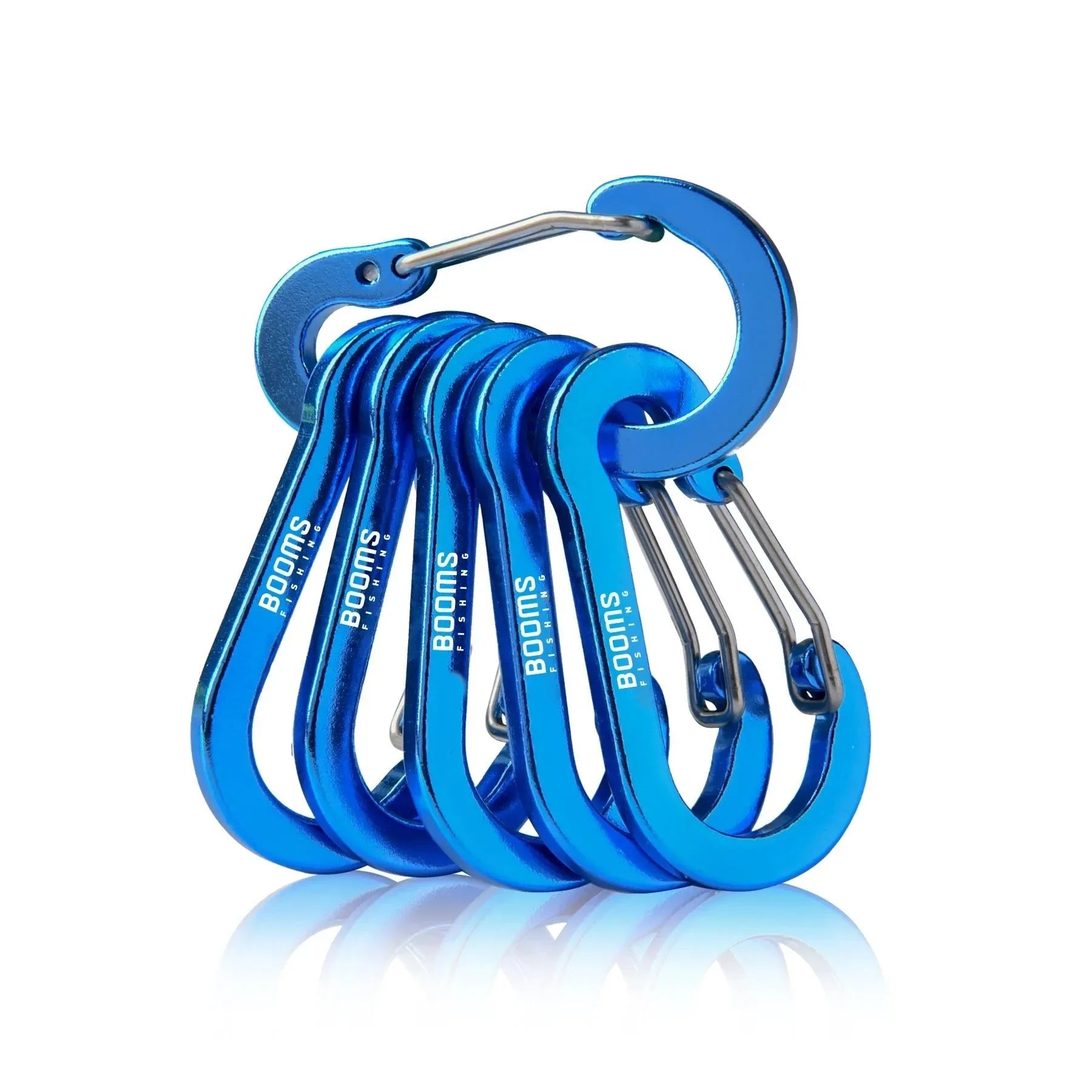 Fishing Carabiner Keychain Set - 6/10-Piece Aluminum Alloy Snap Clip Lock Buckles for Outdoor Camping, Climbing, and Fishing Tools - Trekker Essentials