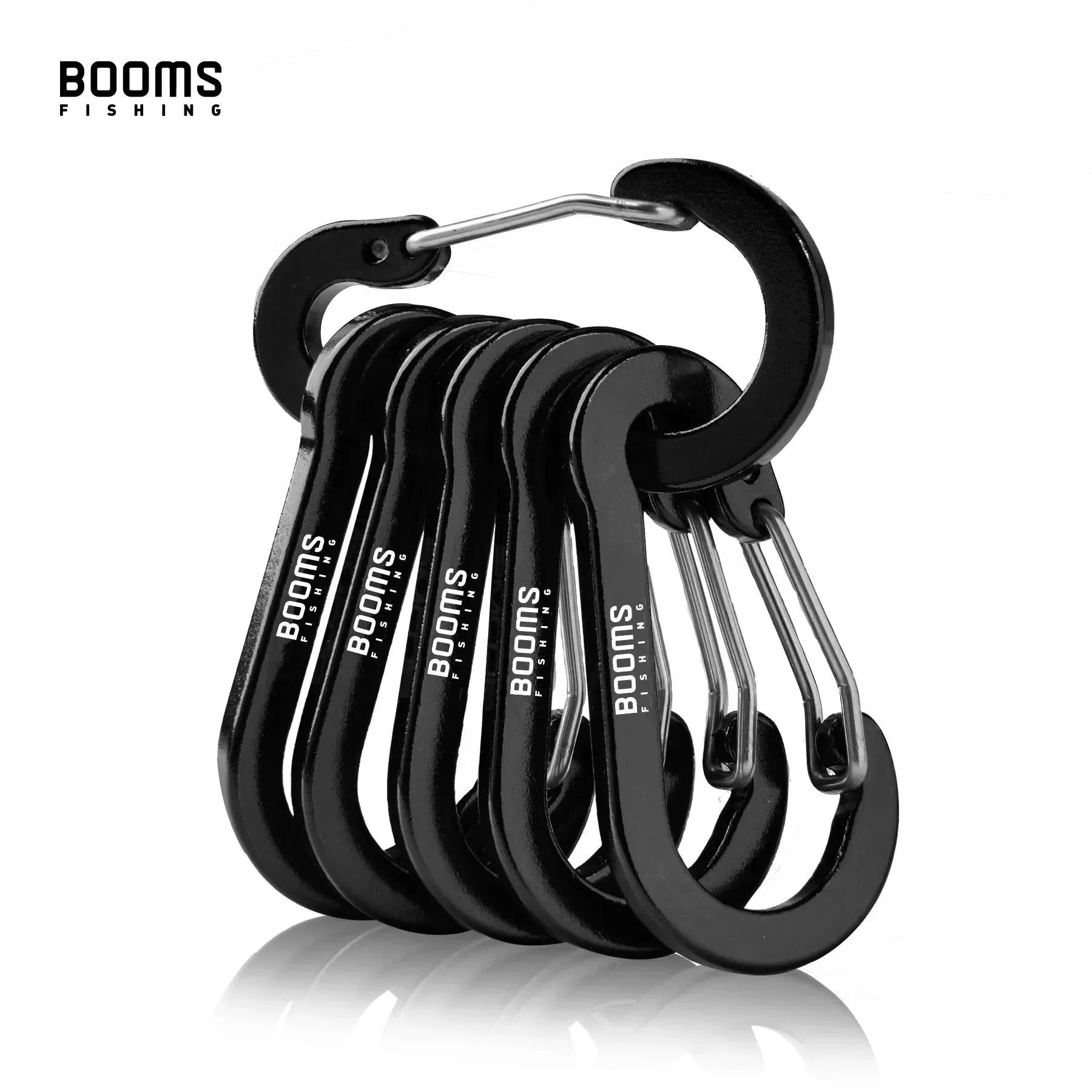 Fishing Carabiner Keychain Set - 6/10-Piece Aluminum Alloy Snap Clip Lock Buckles for Outdoor Camping, Climbing, and Fishing Tools - Trekker Essentials