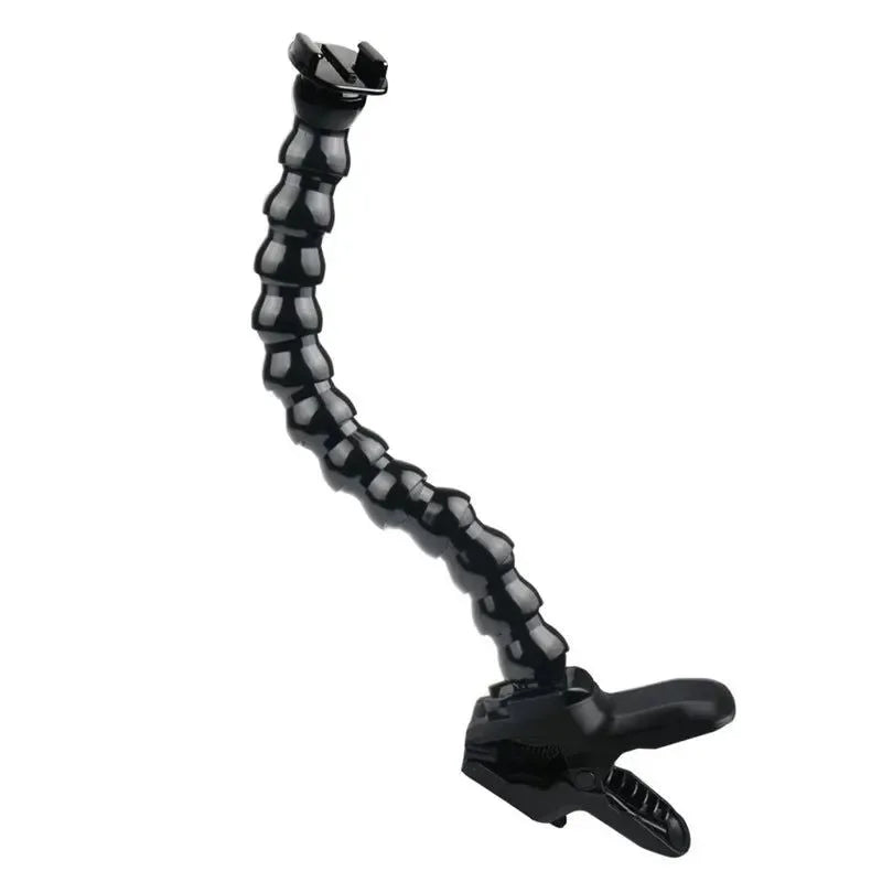 Flex Clamp Arm Mount – Adjustable Gooseneck Clip Bracket for GoPro Hero 12/11/10/9/8/7, DJI & Insta360 Cameras - Trekker Essentials