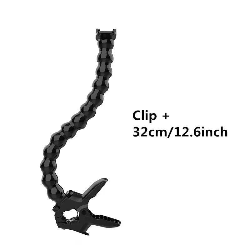 Flex Clamp Arm Mount – Adjustable Gooseneck Clip Bracket for GoPro Hero 12/11/10/9/8/7, DJI & Insta360 Cameras - Trekker Essentials