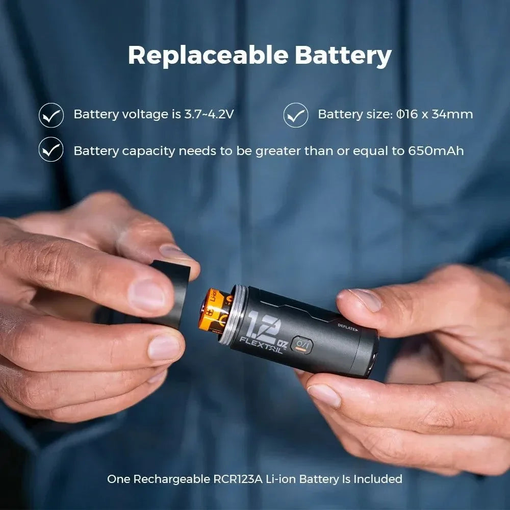 FLEXTAILGEAR ZERO PUMP – Ultra-Compact Electric Air Pump for Camping Gear - Trekker Essentials