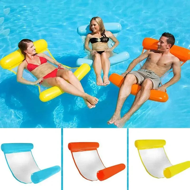 Floating Pool Water Hammock Lounger - Inflatable Pool Float Chair - Trekker Essentials
