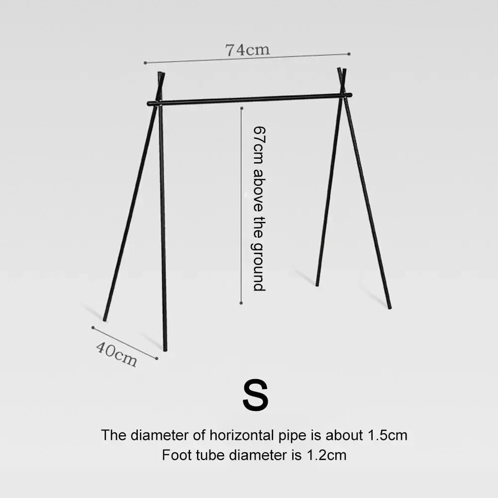 Foldable Camping Tripod Top Plate – High-Strength Hanging Rack with BBQ Holes for Picnics, Hiking & Outdoor Cooking - Trekker Essentials
