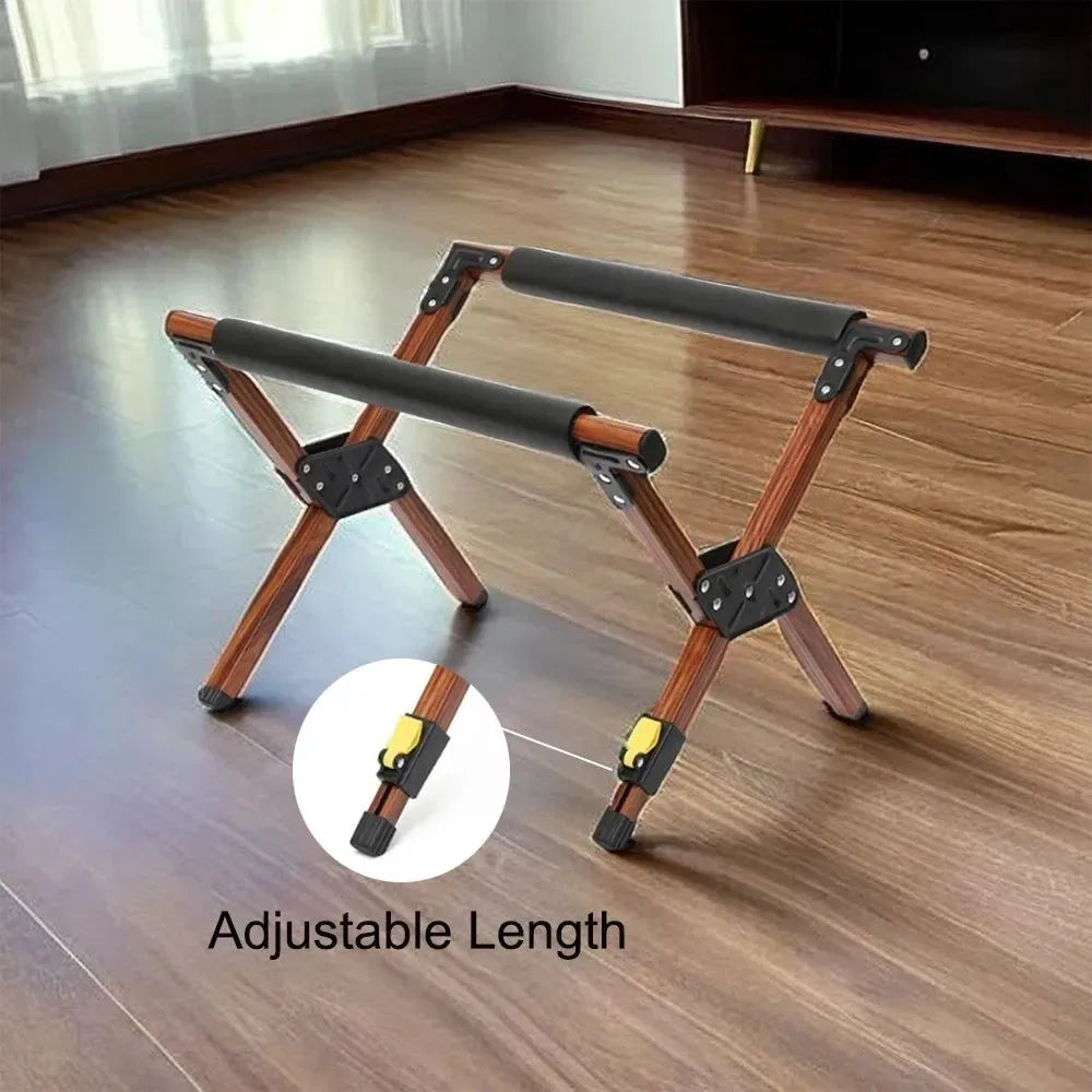 Foldable Cooler Stand Rack: Heavy-Duty Alloy Camping Table for Ice Buckets & Luggage - Trekker Essentials