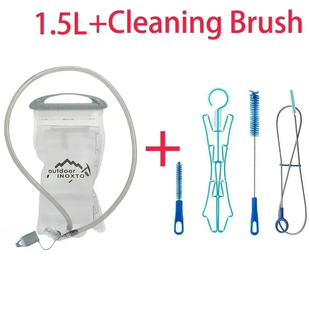 Foldable Drinking Water Reservoir Portable PEVA Water Bag 2L Hydration System Bladder Backpack Camping Hiking Climbing Cycling - Trekker Essentials