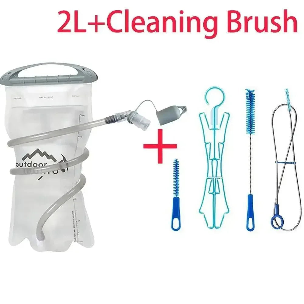 Foldable Drinking Water Reservoir Portable PEVA Water Bag 2L Hydration System Bladder Backpack Camping Hiking Climbing Cycling - Trekker Essentials