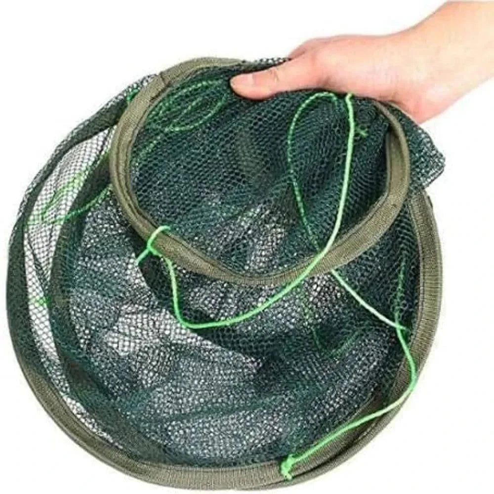 Foldable Drop Fishing Net – Crayfish, Shrimp & Crab Catcher Landing Ne – Trekker Essentials