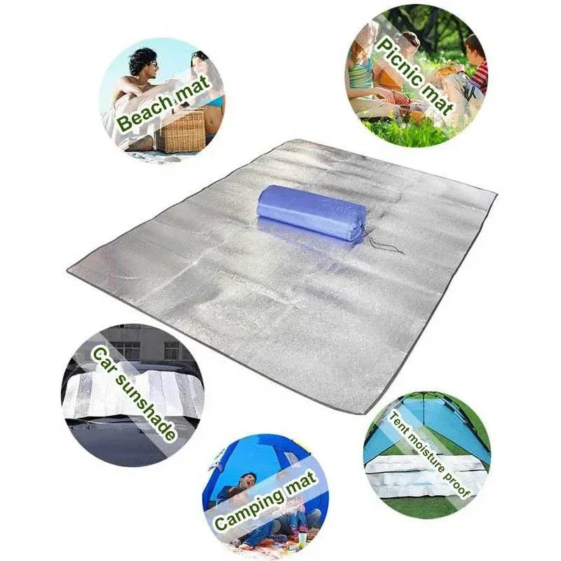 Foldable Insulated Outdoor Sleeping Pad - Moistureproof, Stay Warm, 100-300cm - Trekker Essentials