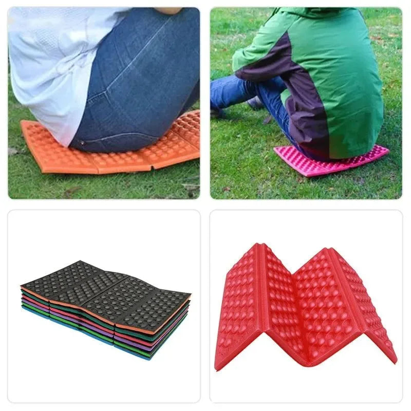Foldable Outdoor Camping Mat Seat: Portable Waterproof XPE Cushion for Hiking, Beach, and Picnic Activities - Trekker Essentials