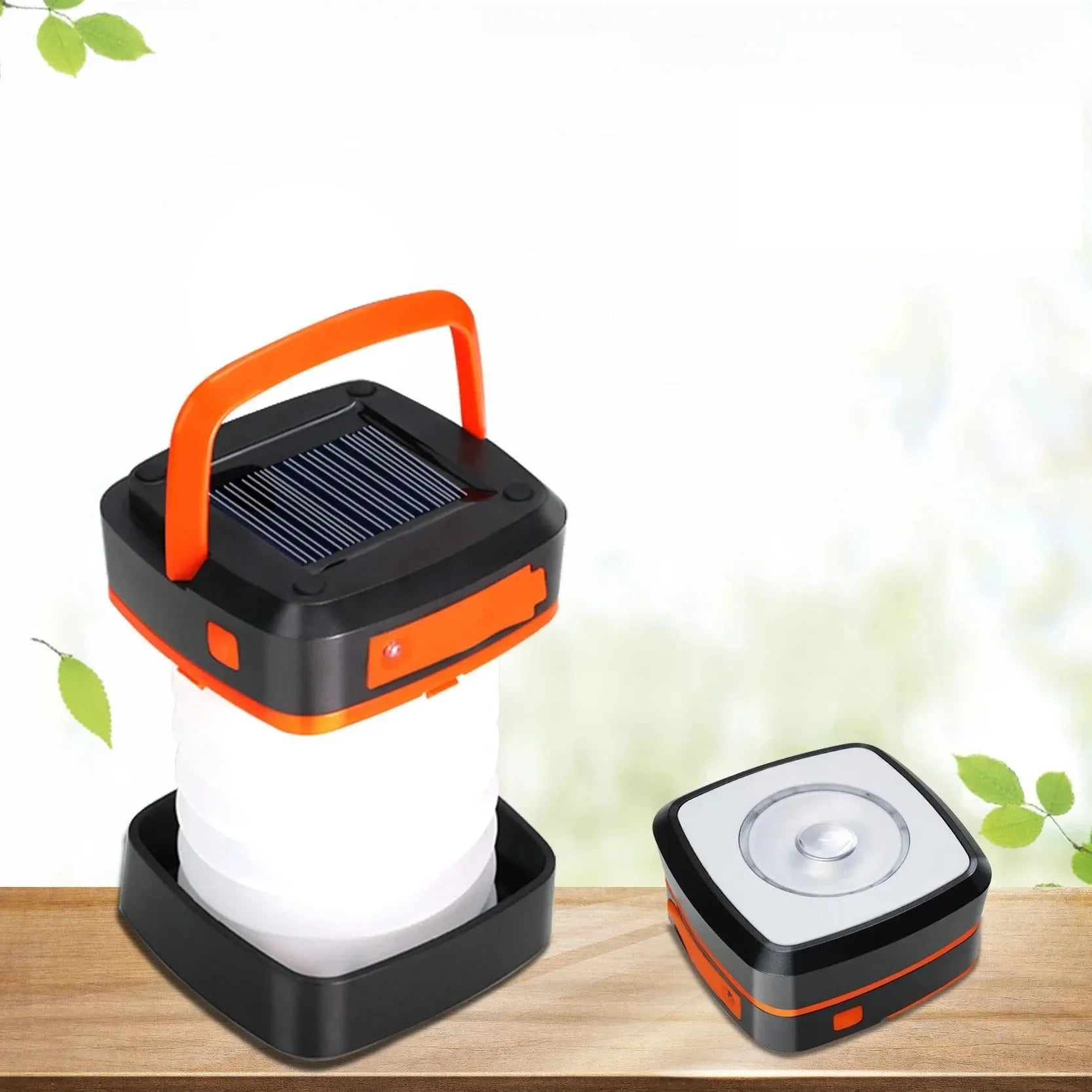 Foldable Solar LED Camping Lantern - Waterproof, Rechargeable Power Bank, Portable Flashlight - Trekker Essentials