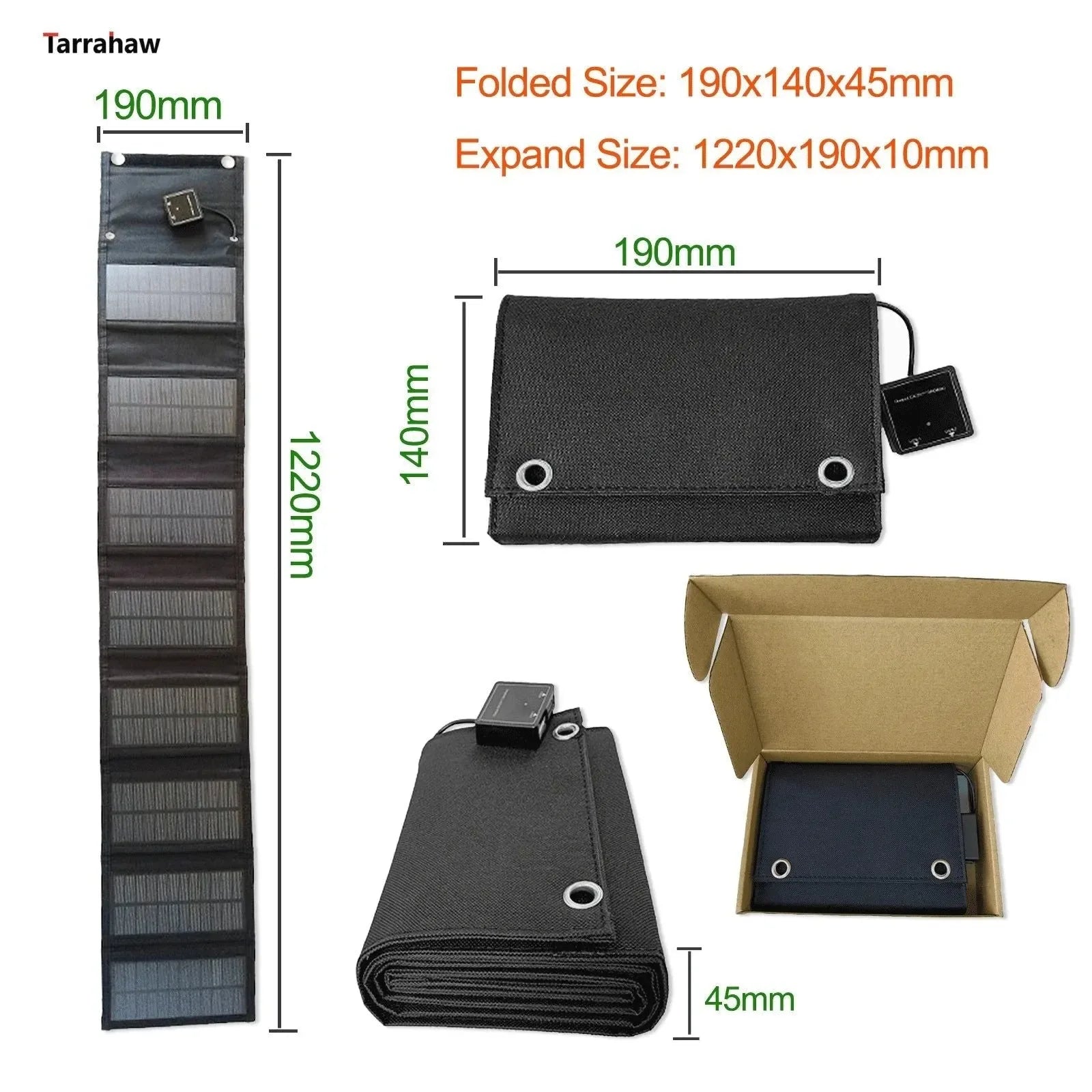 Foldable Solar Panel 25W Portable PV Cell Folding Bag 2USB Output Outdoor Power Bank Hiking Mobile Phone Charger - Trekker Essentials