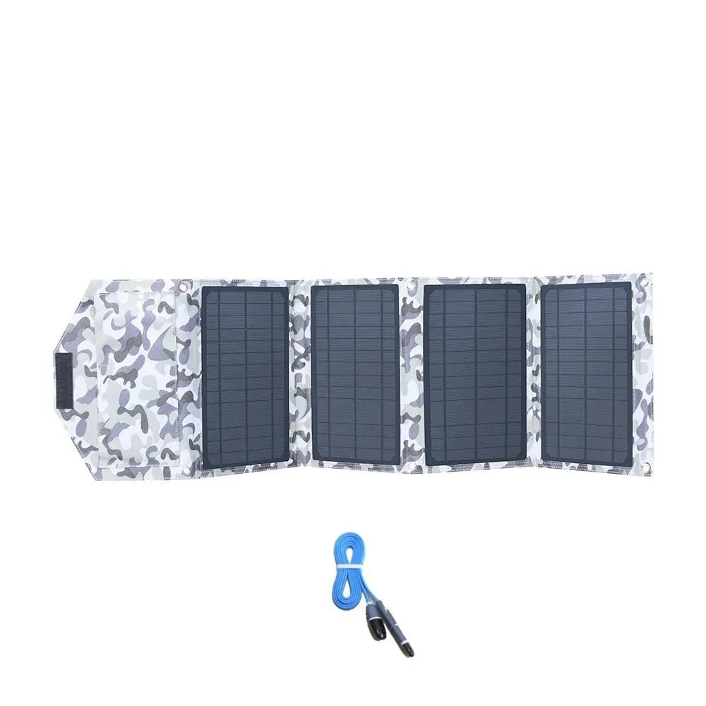 Foldable Solar Panel 30W 50W 60W 80W 100W 150W 200W Portable Photovoltaic Solar Panel for Hiking Power 12V Battery Charger - Trekker Essentials