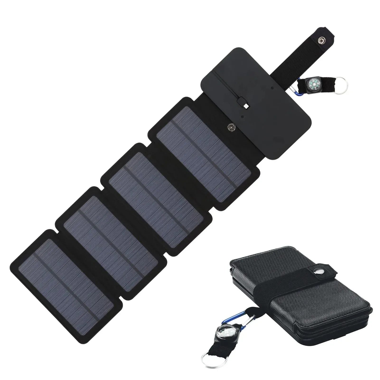 Foldable Solar Panel Charger 5V Waterproof Portable Mobile Power for Outdoor Camping Hiking - Trekker Essentials