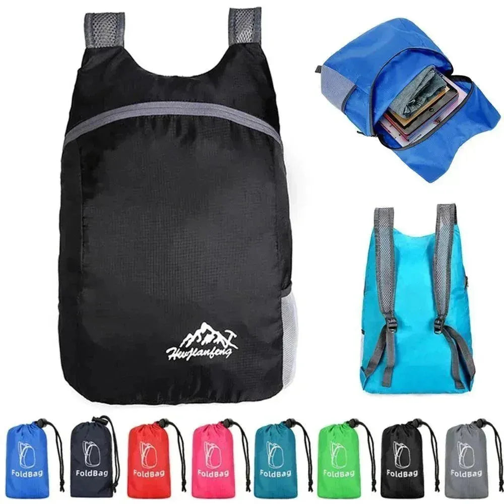 Foldable Waterproof Outdoor Sports Backpack - Ultra Light Portable Travel Bag - Trekker Essentials