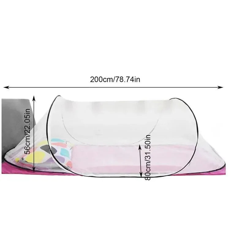 Folding Bed Tent Portable Mosquito Net Outdoor Hiking Travelling Indoor Dormitory Mesh Tent - Trekker Essentials