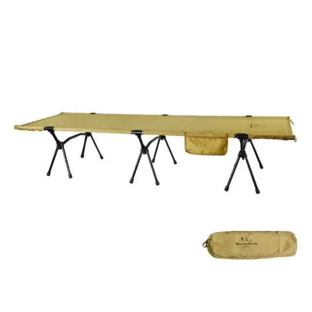 Folding Camping Cot with Leg Extenders – Portable Outdoor Sleeping Cot for Hiking, Traveling, and Backpacking - Trekker Essentials