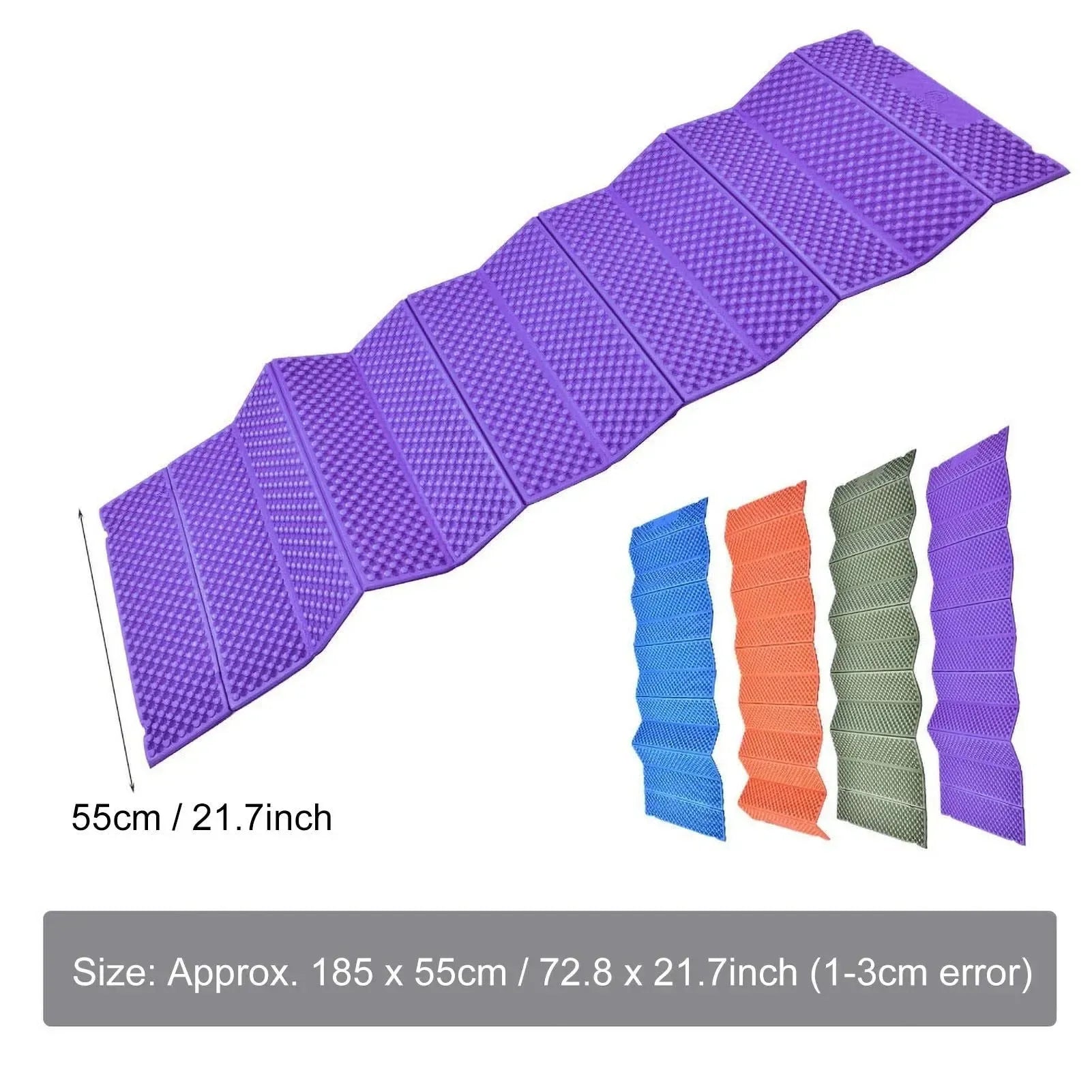 Folding Foam Camping Mat - Waterproof XPE Sleeping Pad for Outdoor Beach & Tent Use - Trekker Essentials