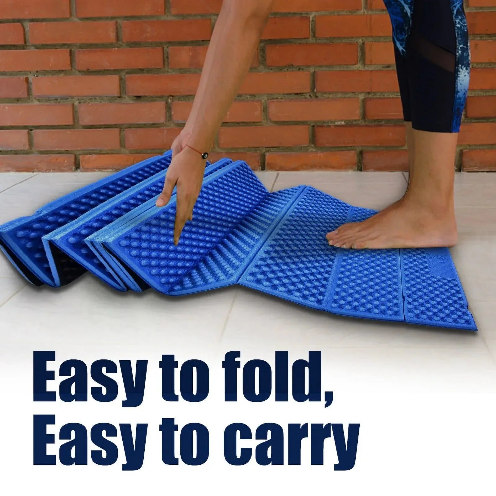 Folding Foam Camping Mat - Waterproof XPE Sleeping Pad for Outdoor Beach & Tent Use - Trekker Essentials