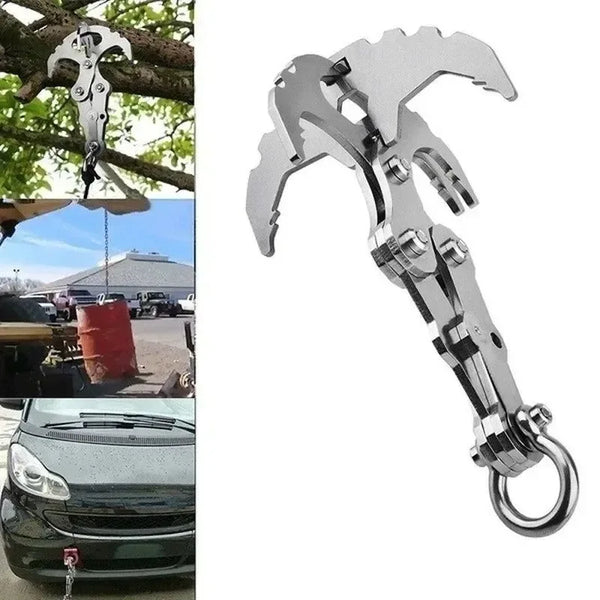Folding Grappling Hook - Multi functional Stainless Steel Survival Tool for Outdoor Climbing and Camping - Trekker Essentials