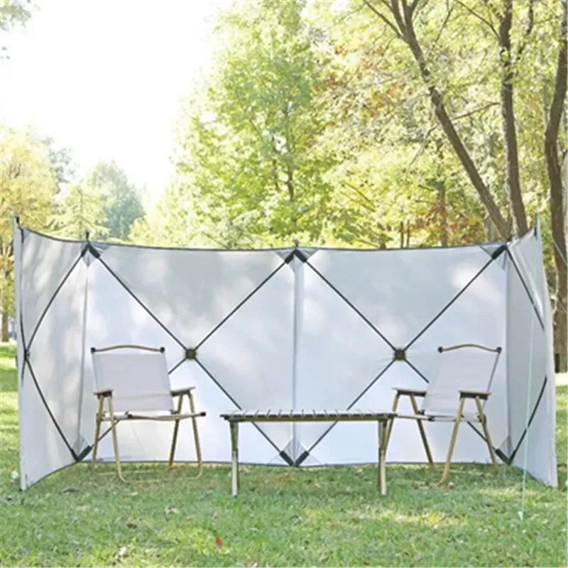 Folding Outdoor Camp Windscreen Gas Stove Burner Shelter Windbreak Wall - Hiking Picnic - Trekker Essentials
